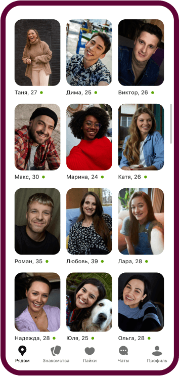 Фотографии профилей женщин в приложении Badoo